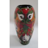 A Moorcroft baluster vase in "Light and Shade" pattern signed Joanne D. Mountford,18.5 cm.