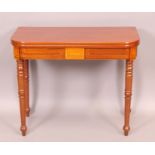 An early 19th Century mahogany folding tea table,