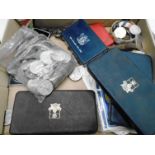 Large quantity of assorted Churchill and other crowns,