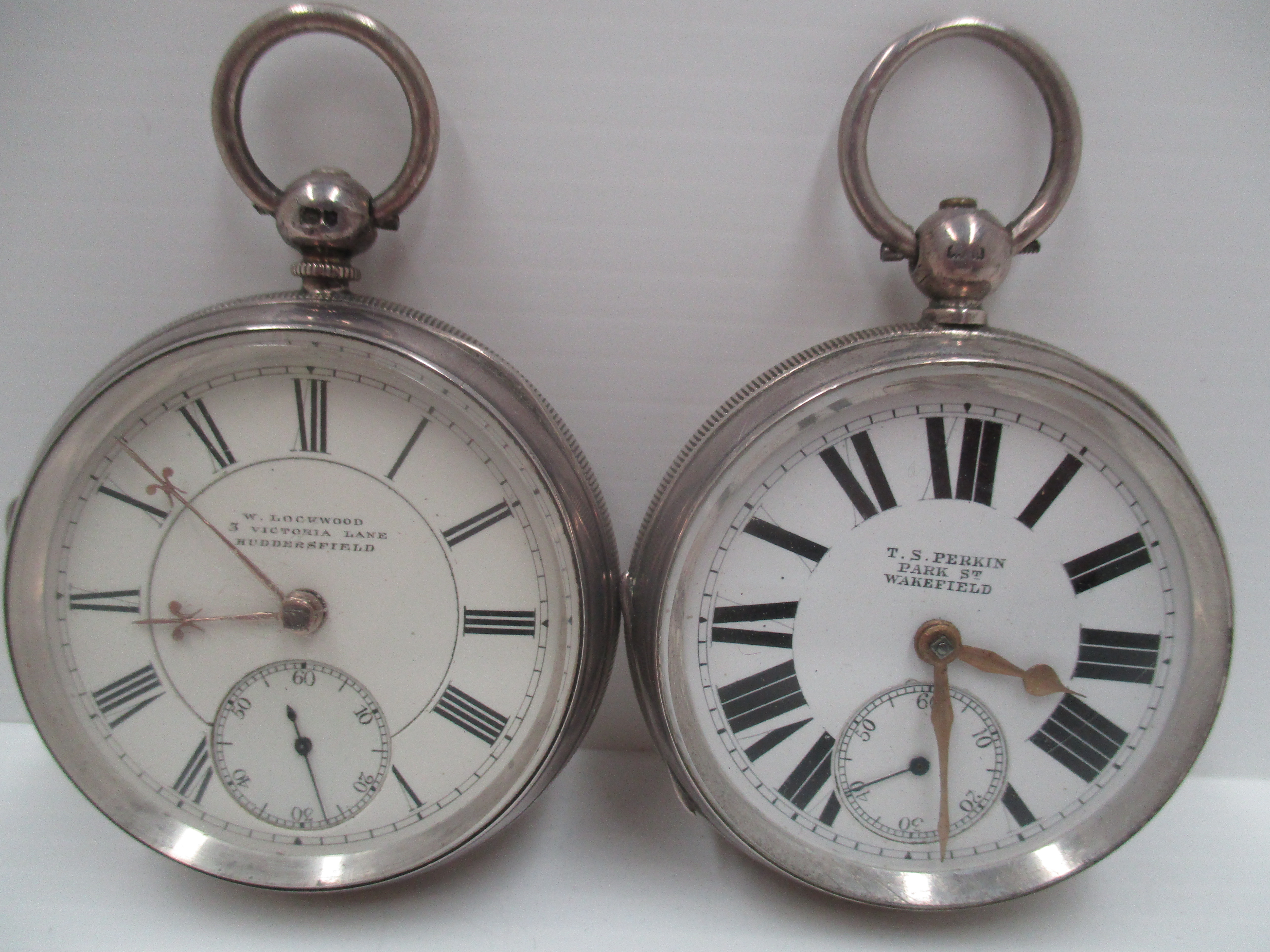 An English lever pocket watch with fusee movement, in silver case,