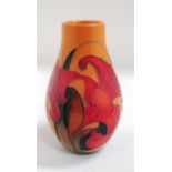 A Moorcroft baluster vase in "Rydal Mount" pattern, 13 cm.