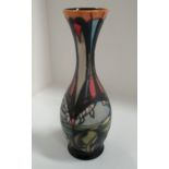 A Moorcroft narrow neck baluster vase in "Vale of Aire" pattern, 143/150, signed Emma Bossons, 25.