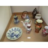 Tray of assorted Oriental ceramics,