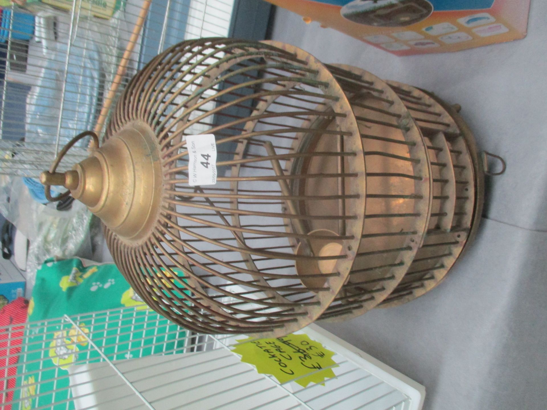 A vintage style bird cage