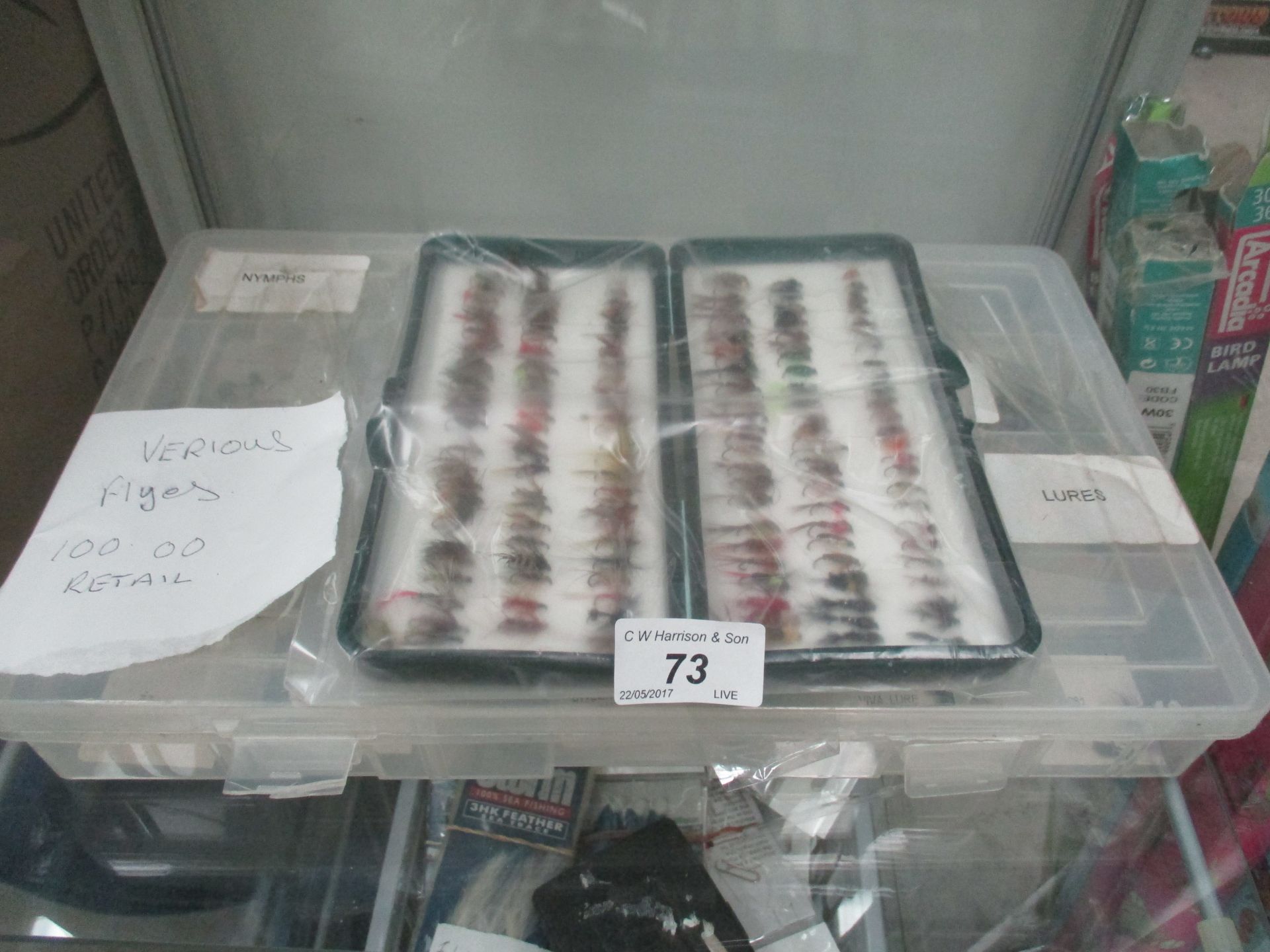 A qty of assorted fishing flies (approx retail value £100)