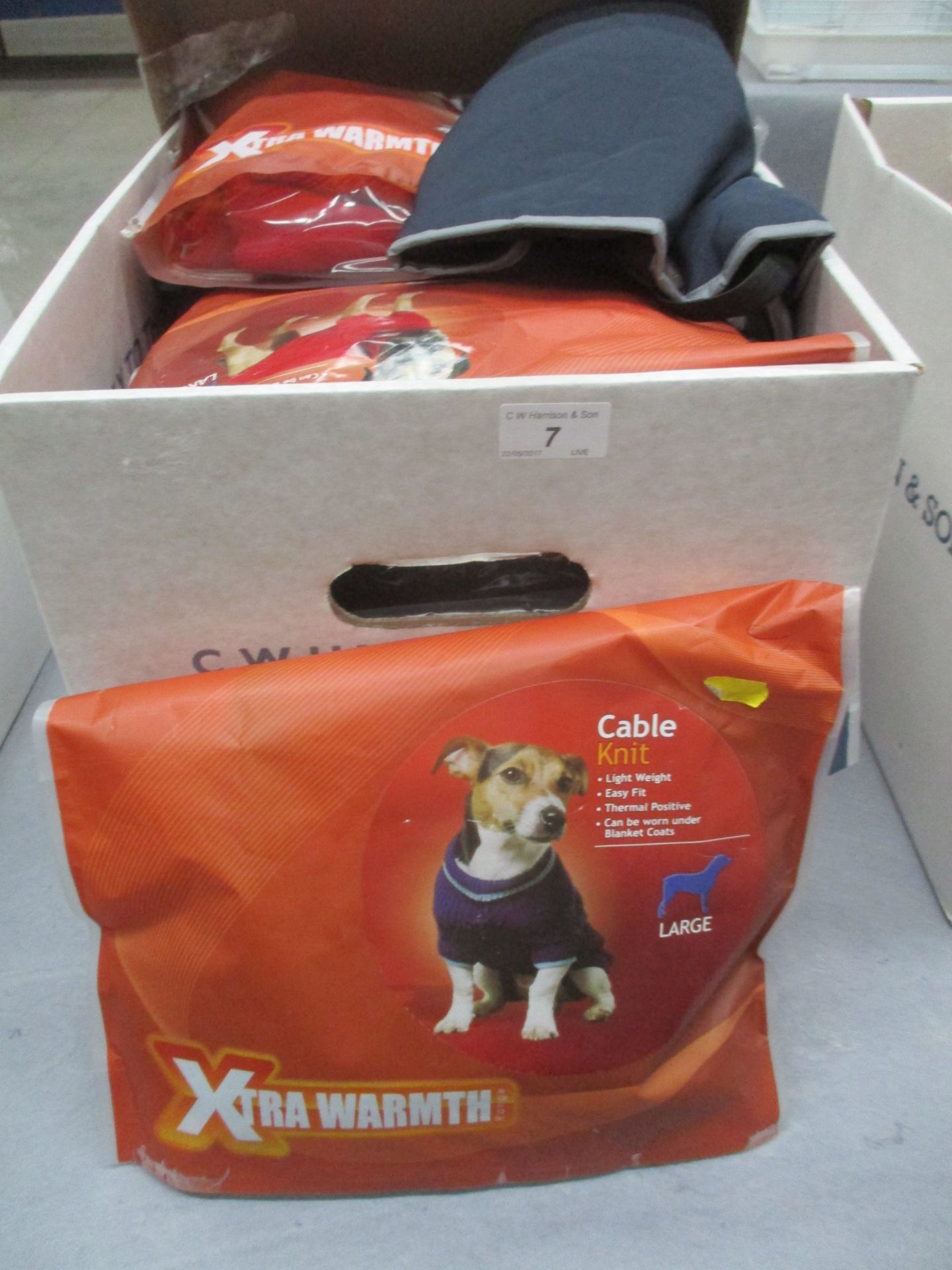 Contents to box - qty of assorted dog coats by Ancol (approx retail value £210)