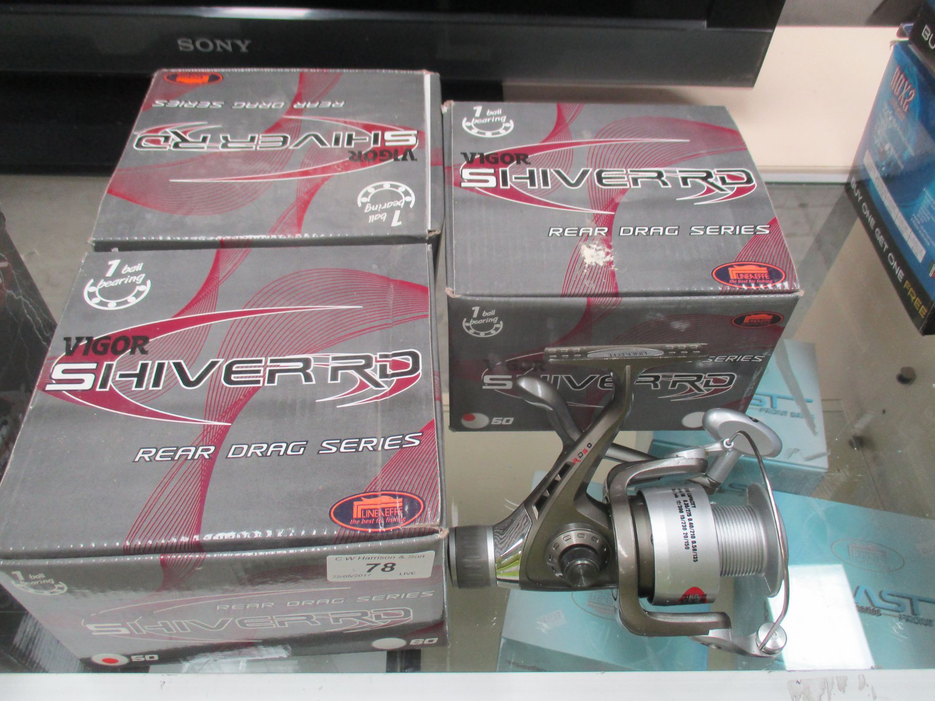 3 x Vigor Shiver-RD rear drag series fishing reels