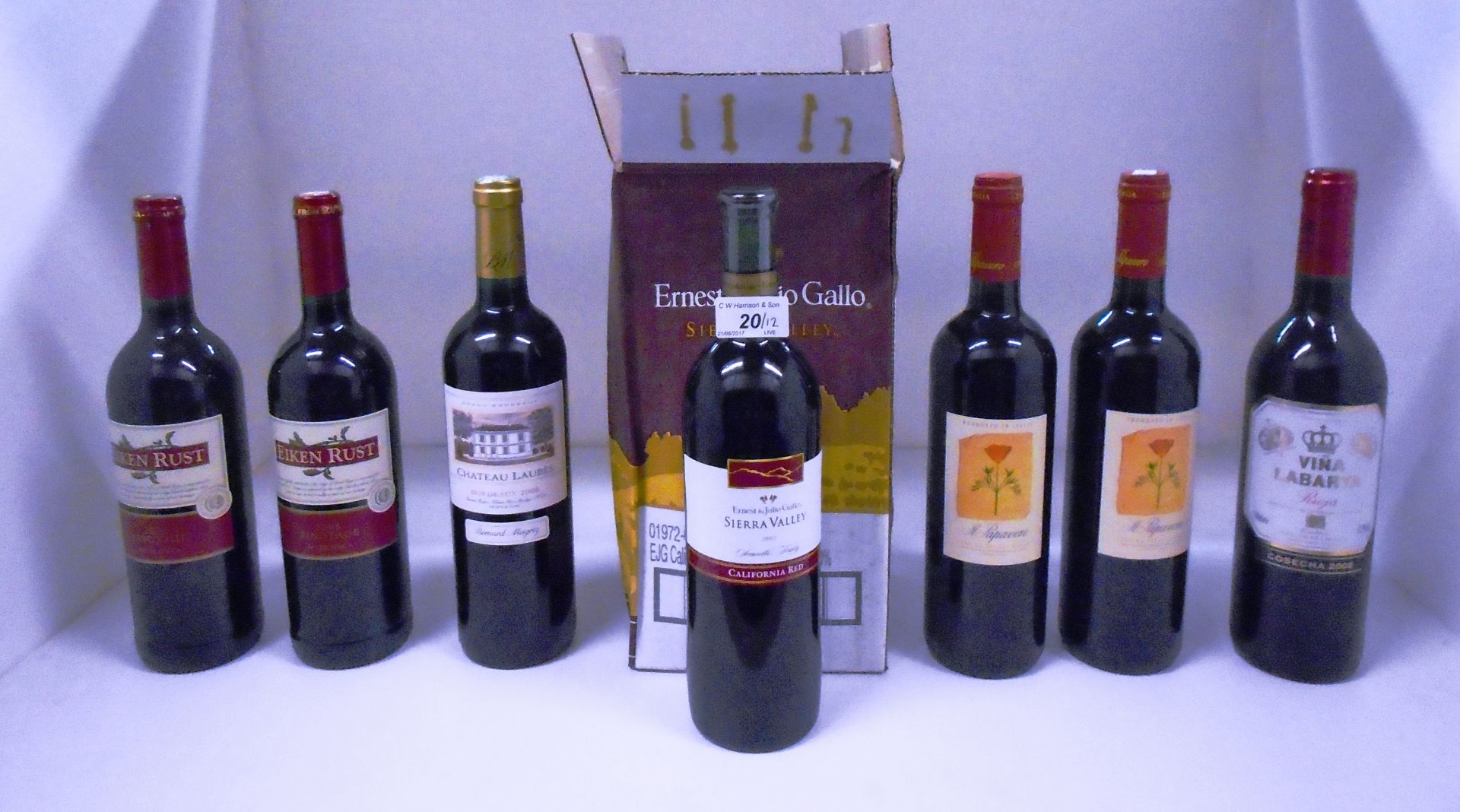 12 x 750ml bottles of red wine - 6 x Ernest & Julio Gallo Sierra Valley (2003),