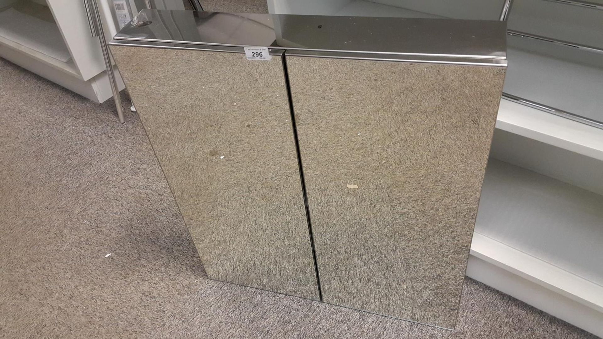 600x670 double mirrored steel cabinet RRP £219 - Image 2 of 2