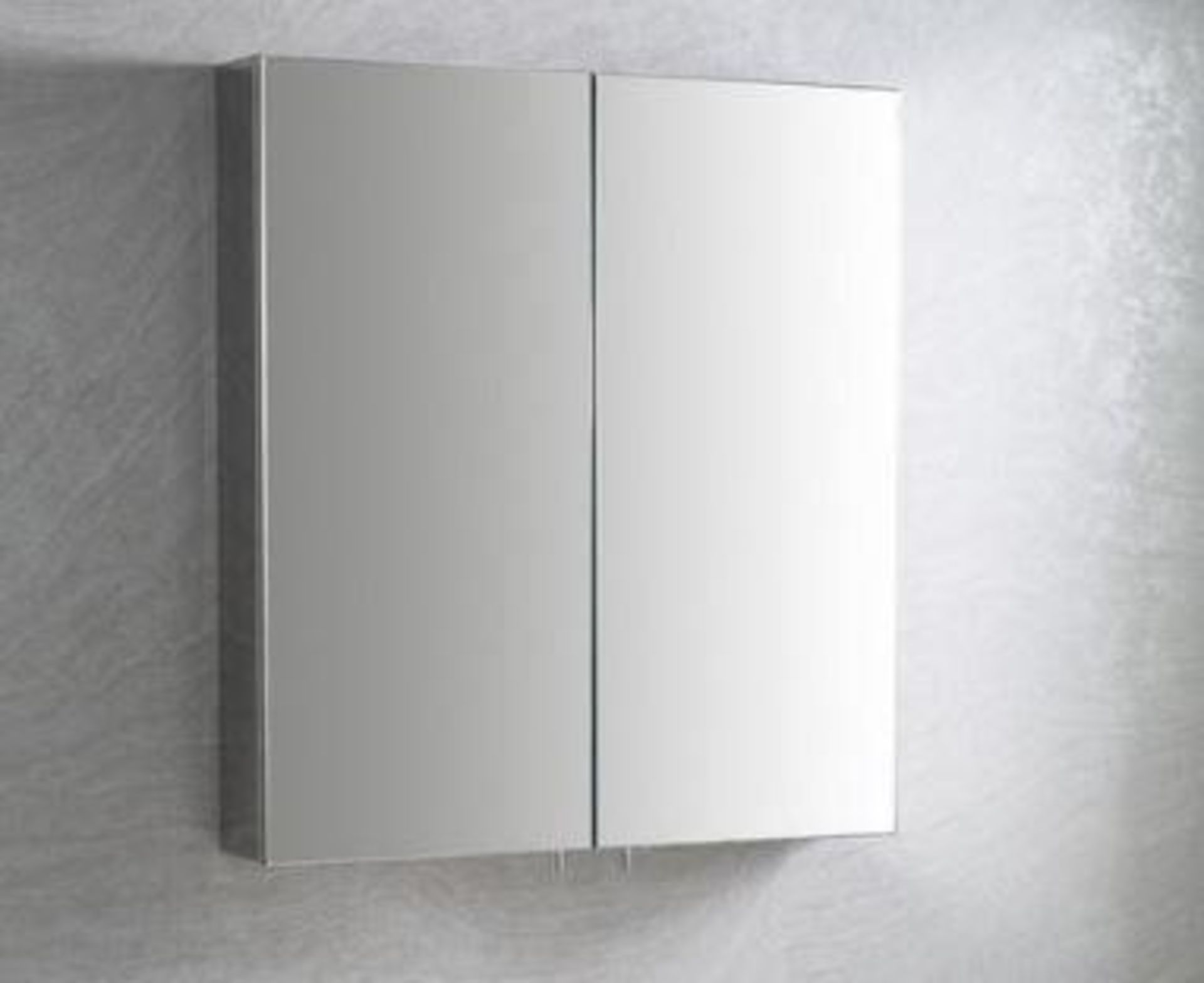 600x670 double mirrored steel cabinet RRP £219