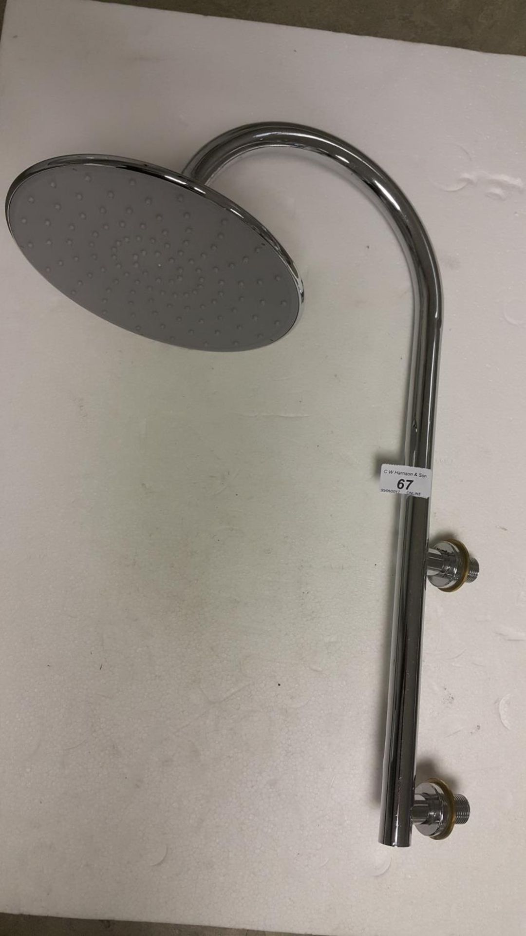 Modern swan neck fixed 200mm shower head