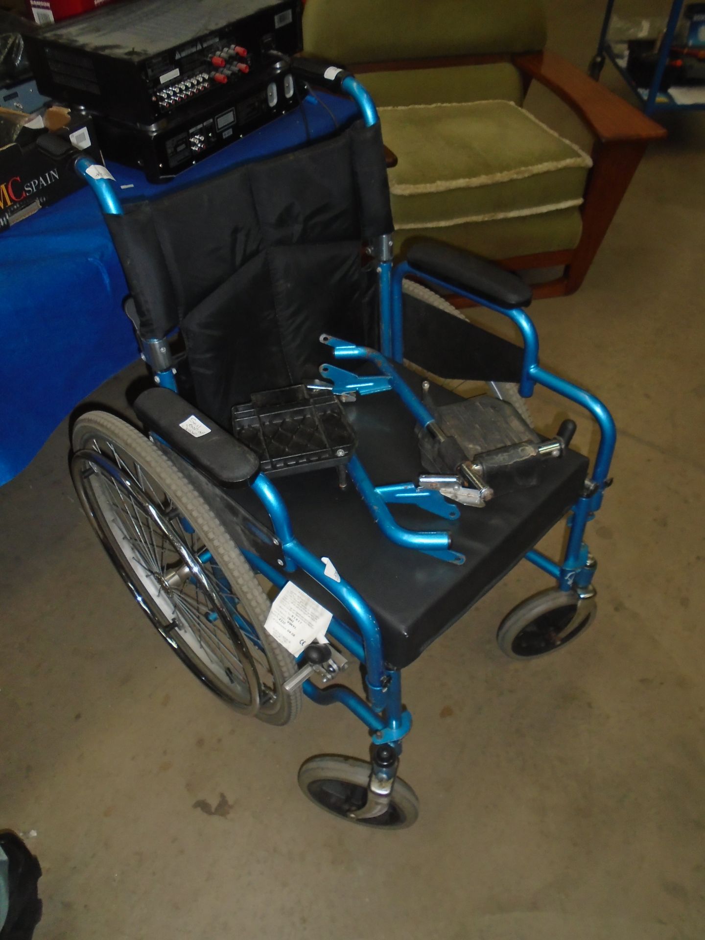 A Medicare four wheeler mobility wheel chair