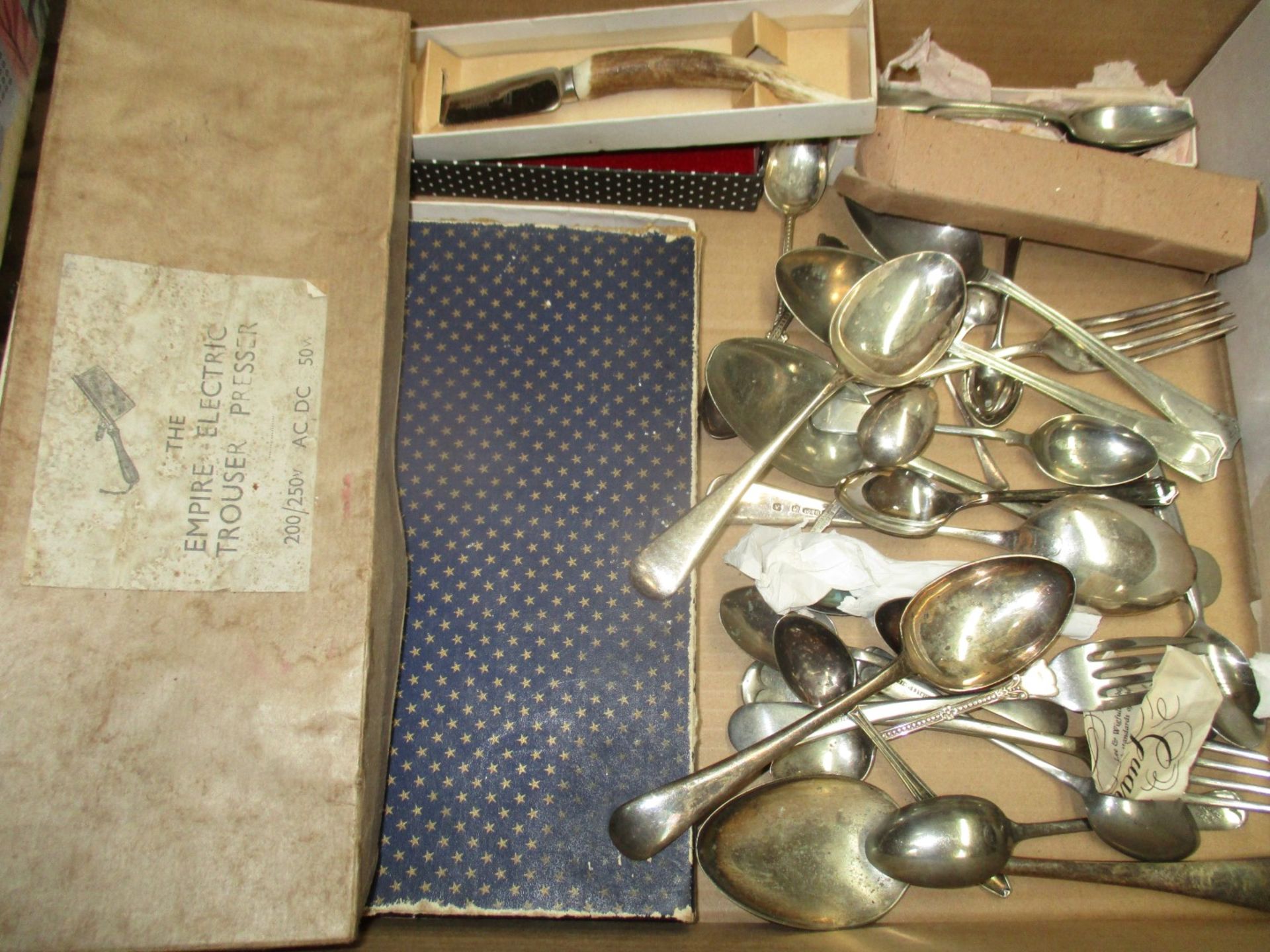 Contents to tray - quantity of assorted plated and other cutlery by Ashberry,