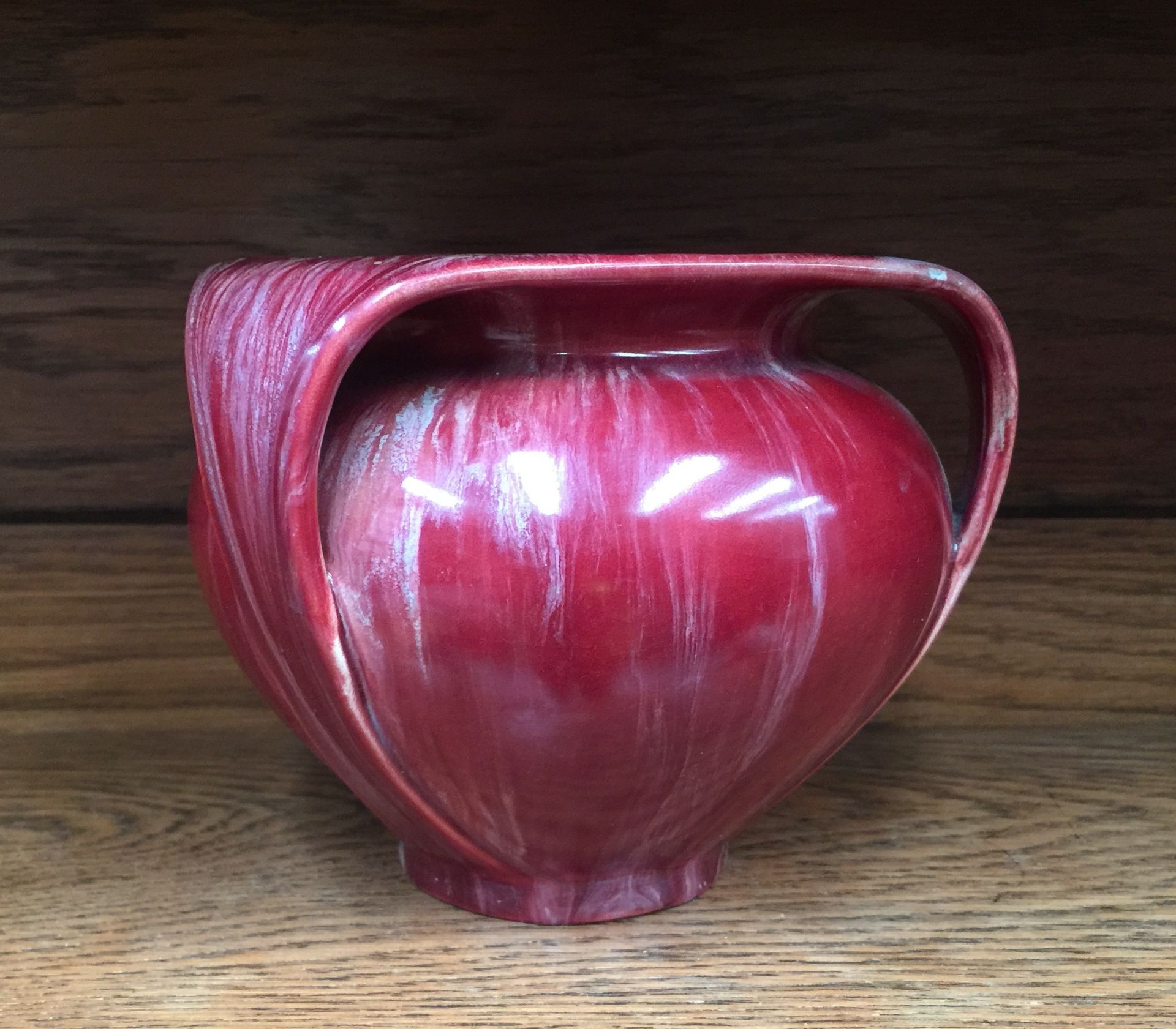 An Art Nouveau pottery tyg jug with a red glaze - manufacturers mark to the base Further - Image 11 of 12