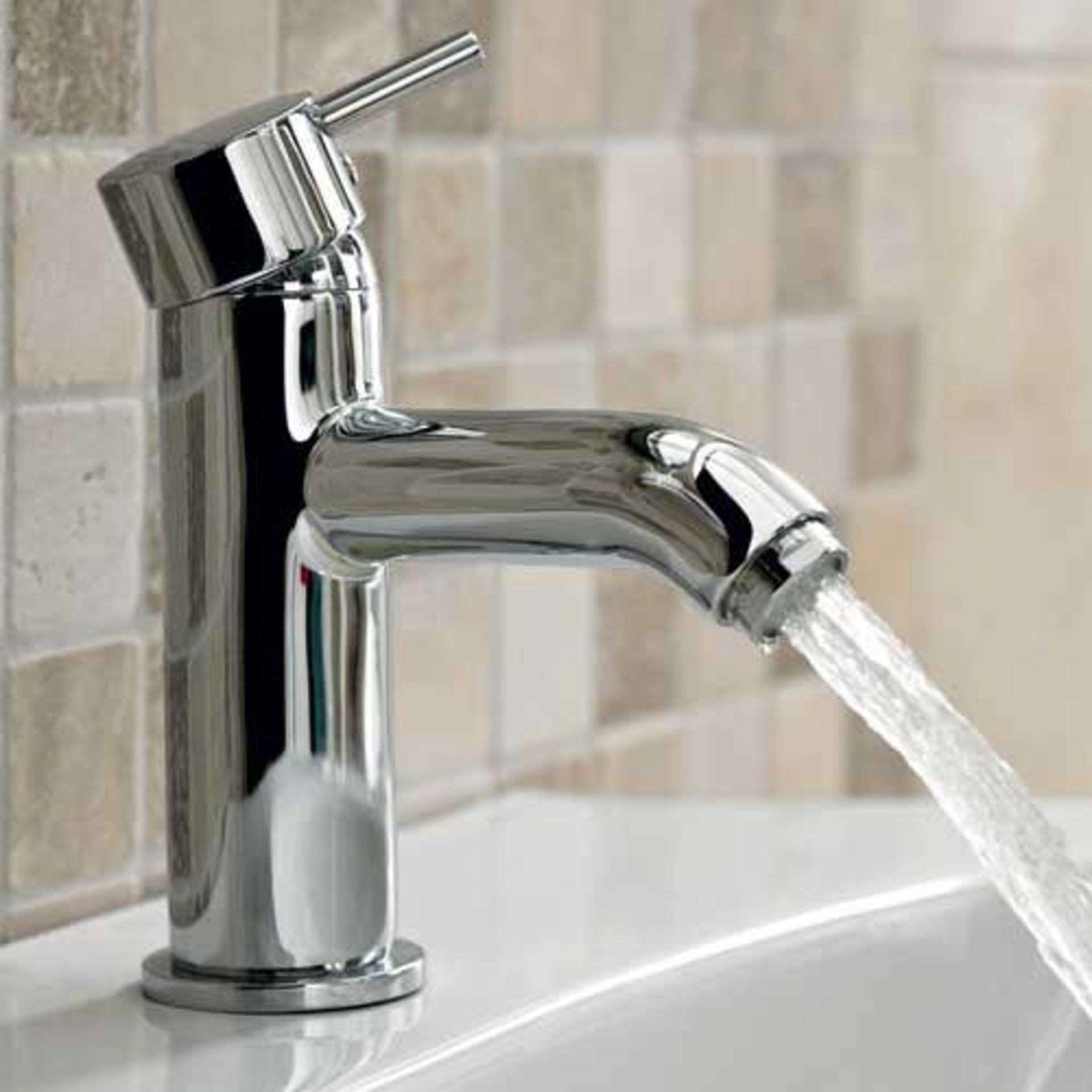 Modern basin mono mixer tap.