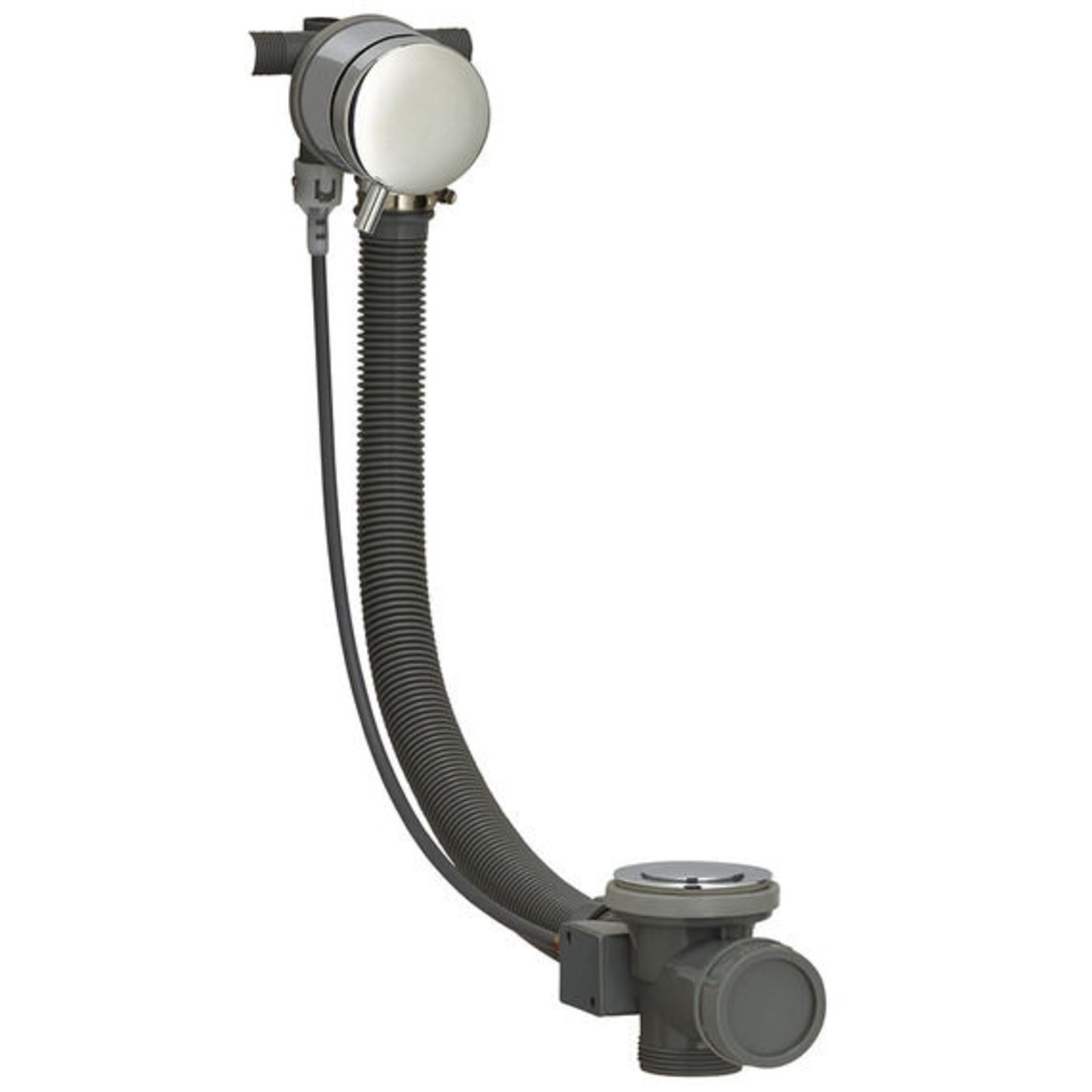 Modern intergrated overflow bath filler