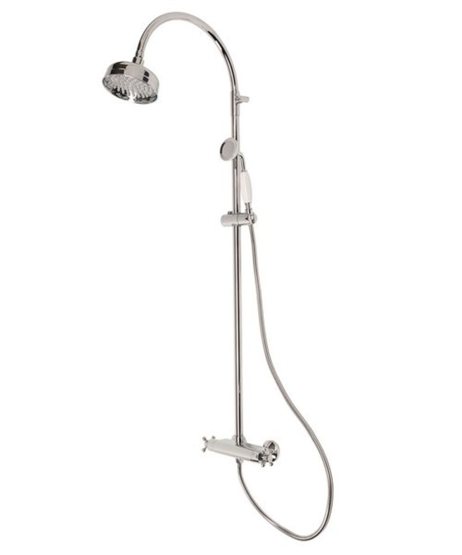 Traditional thermostatic shower kit with