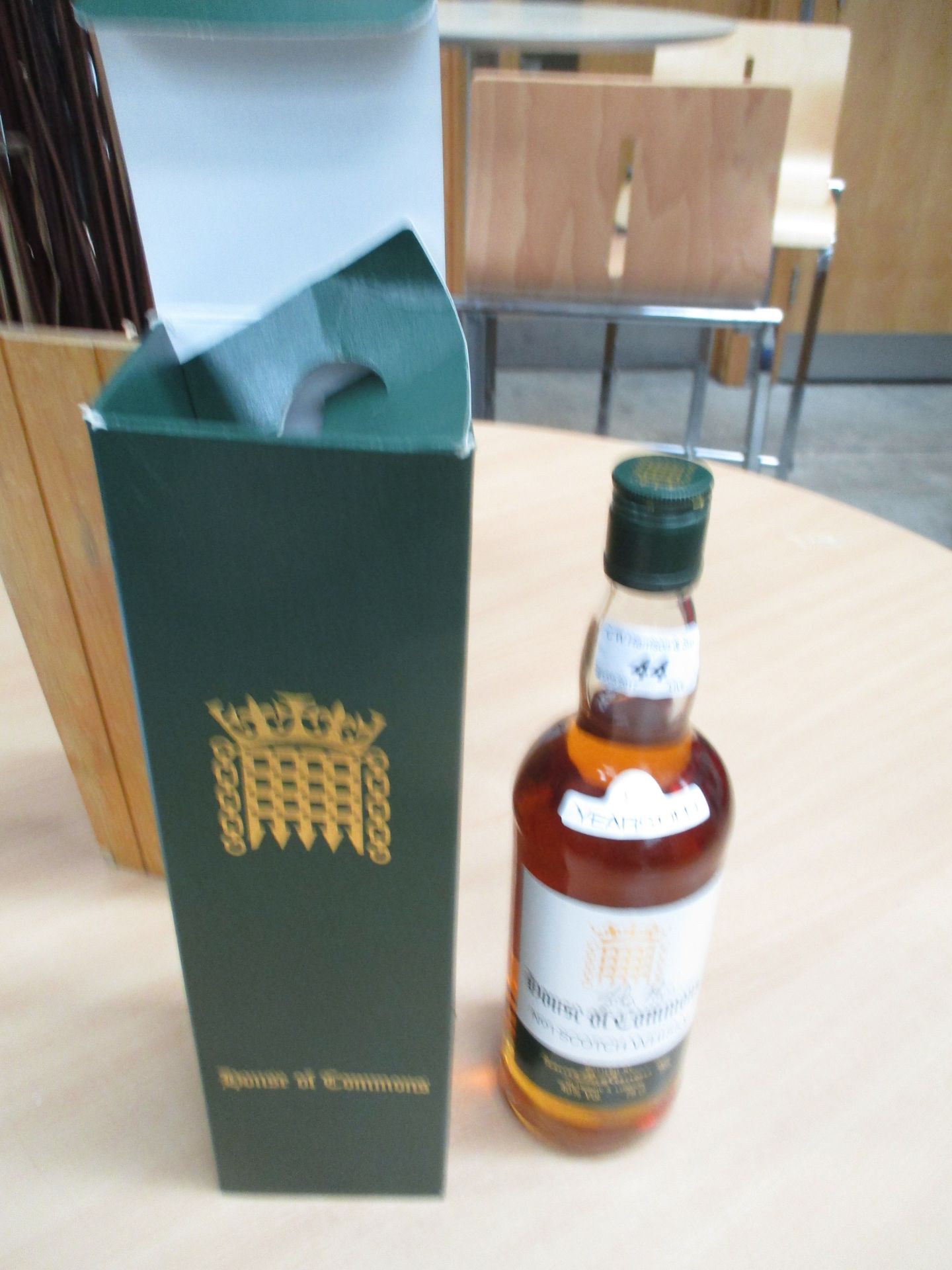 A 75cl bottle of House of Commons 12 years old no 1 Scotch whisky bottled by James Buchanan and