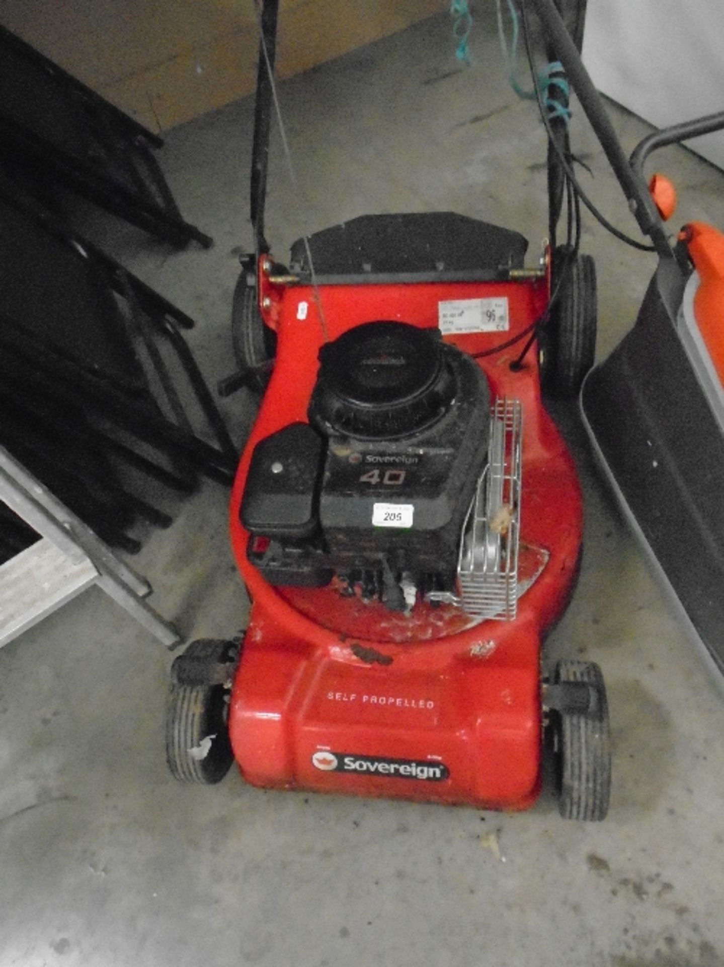 A Sovereign 40 self propelled petrol rotary lawnmower