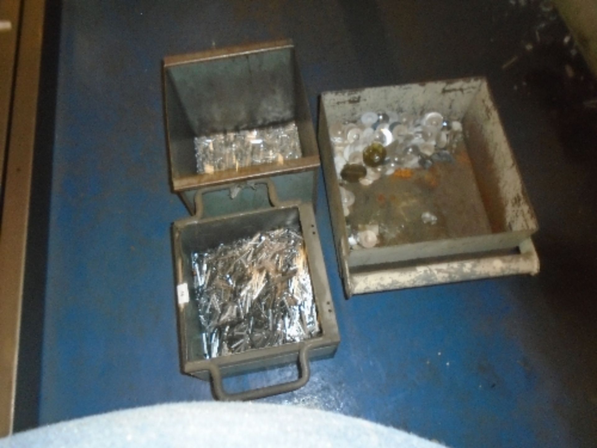 Contents to three metal bins - large quantity of metal clippings