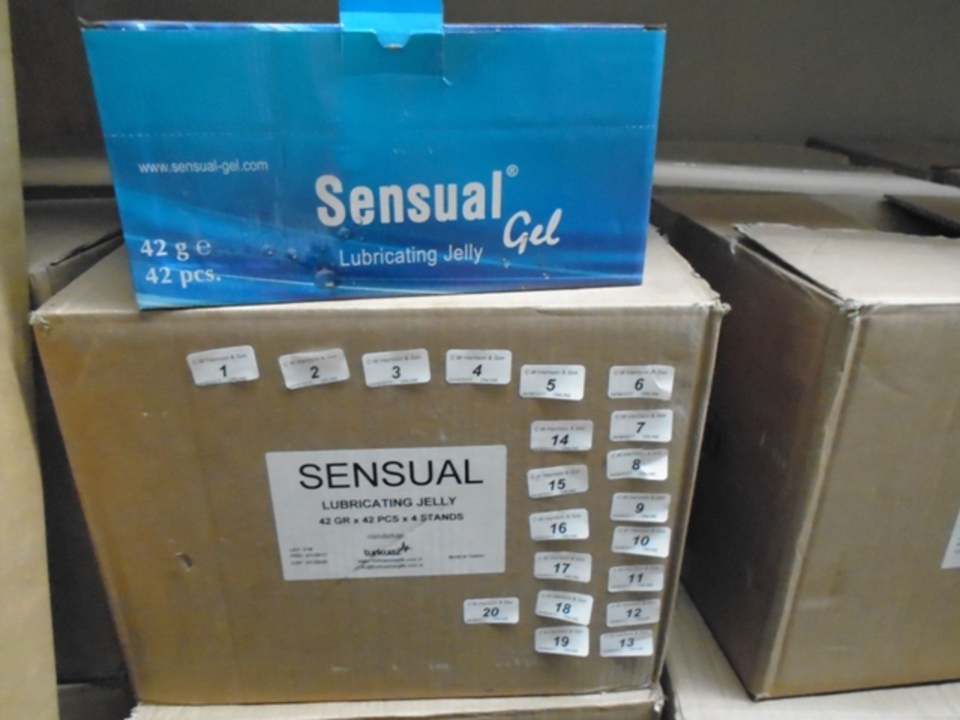 168 x 42g tubes of Sensual Gel lubricati