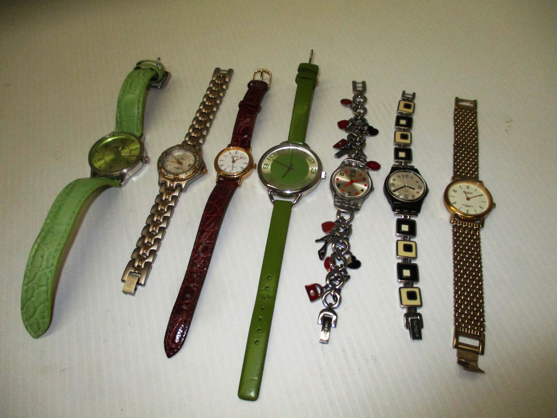 A quantity of assorted ladies wristwatches by Lorus, Pierre Cardin,