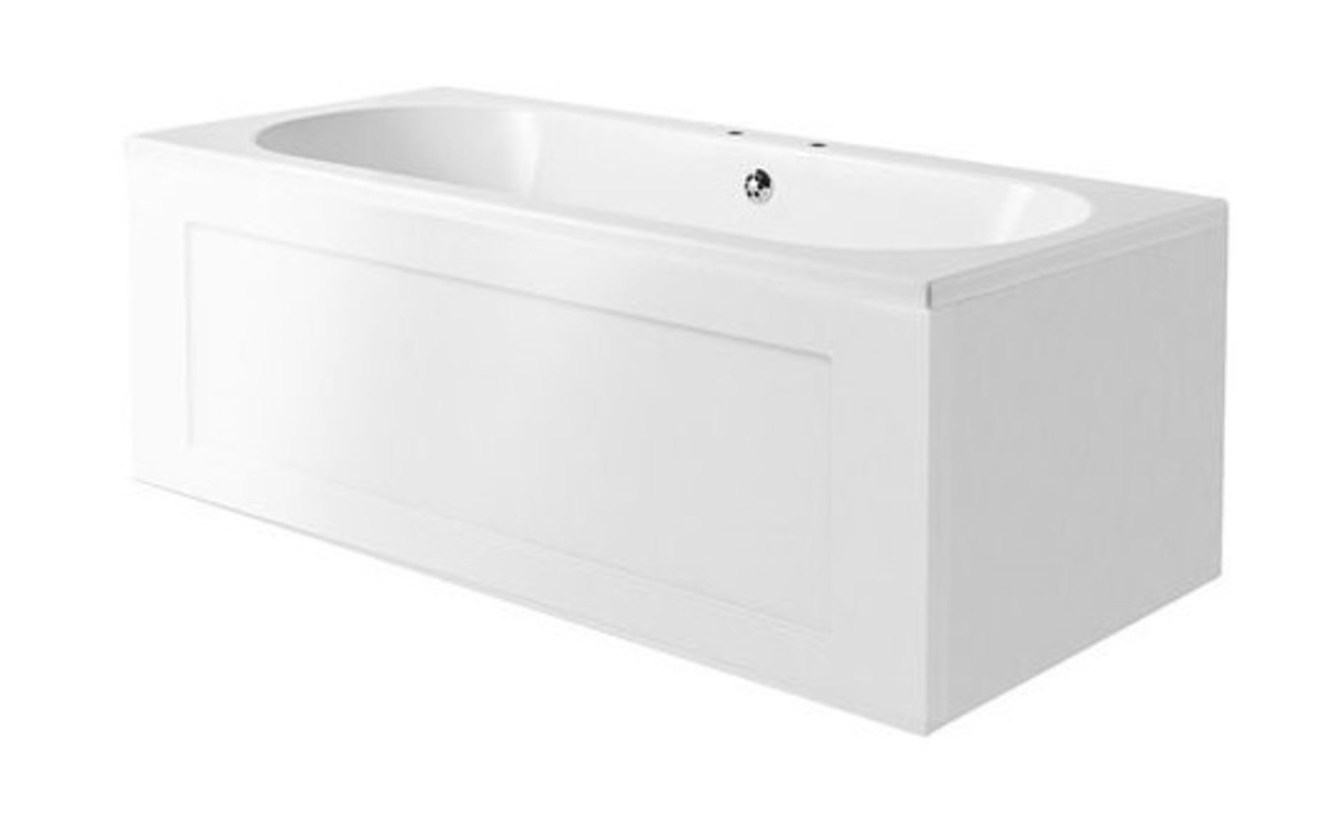 1800x800 single ended round bath with surround.