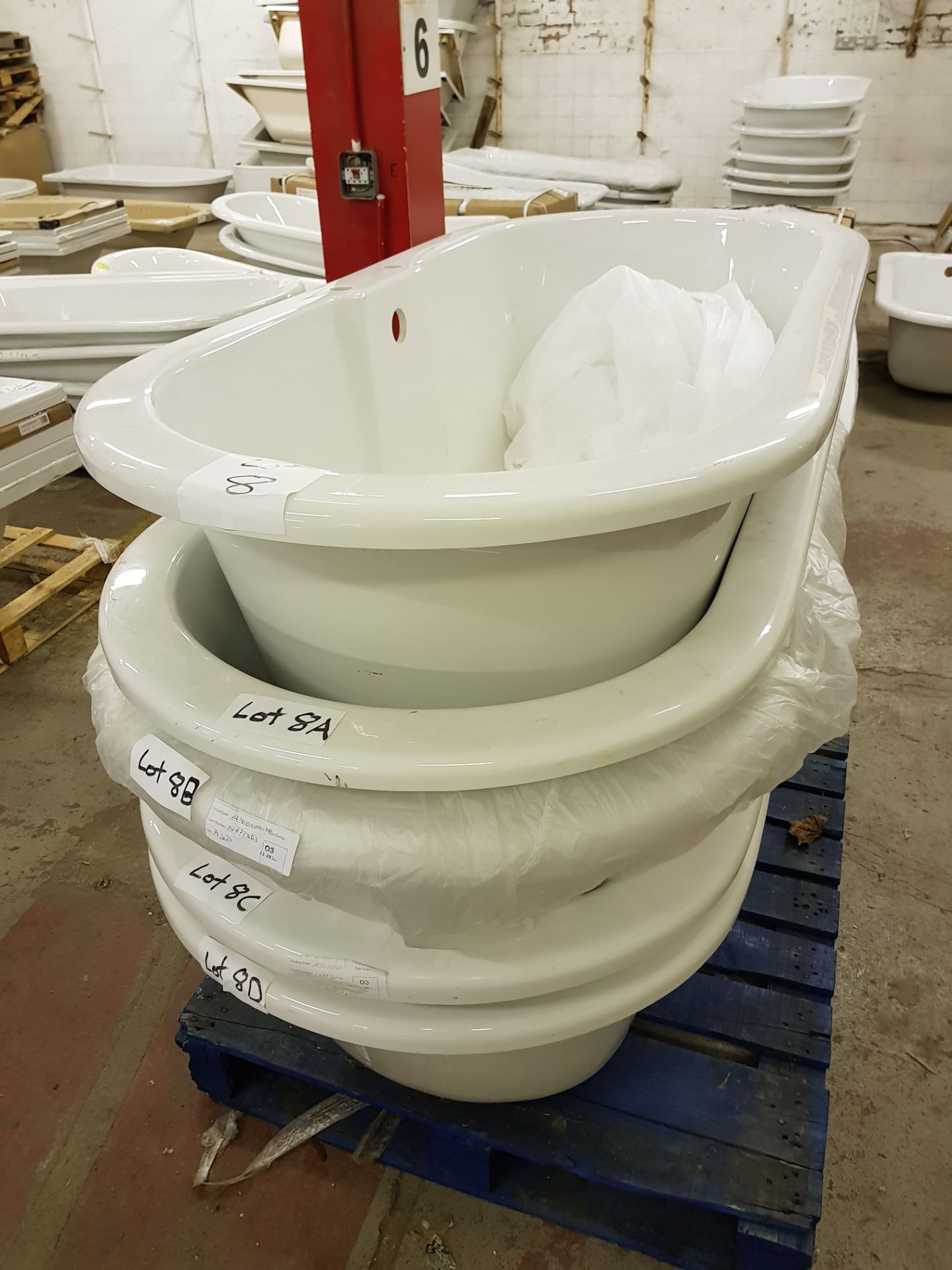 1690x780 double ended roll top bath. - Image 2 of 2