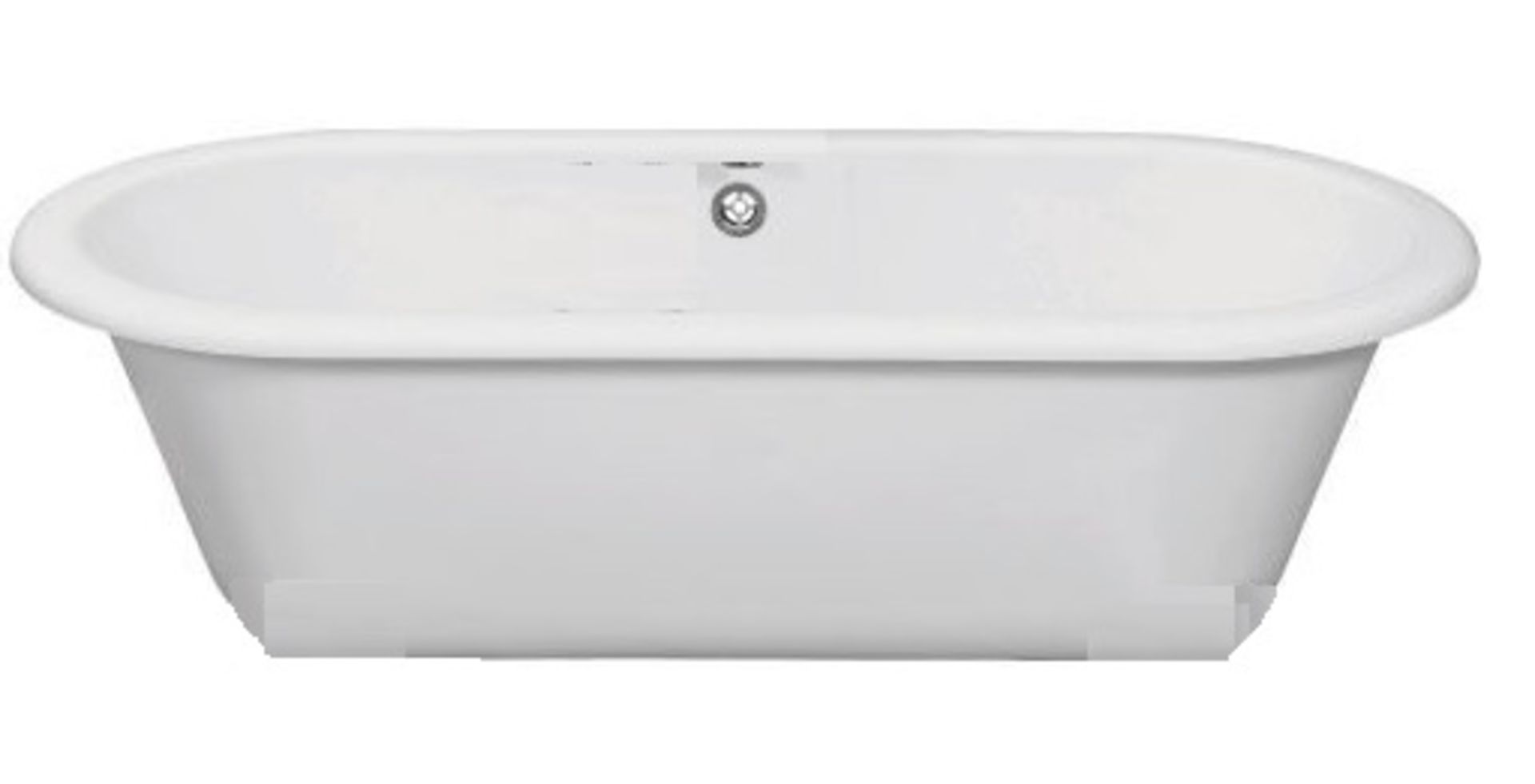 1690x800 double ended roll top bath in full factory packaging.