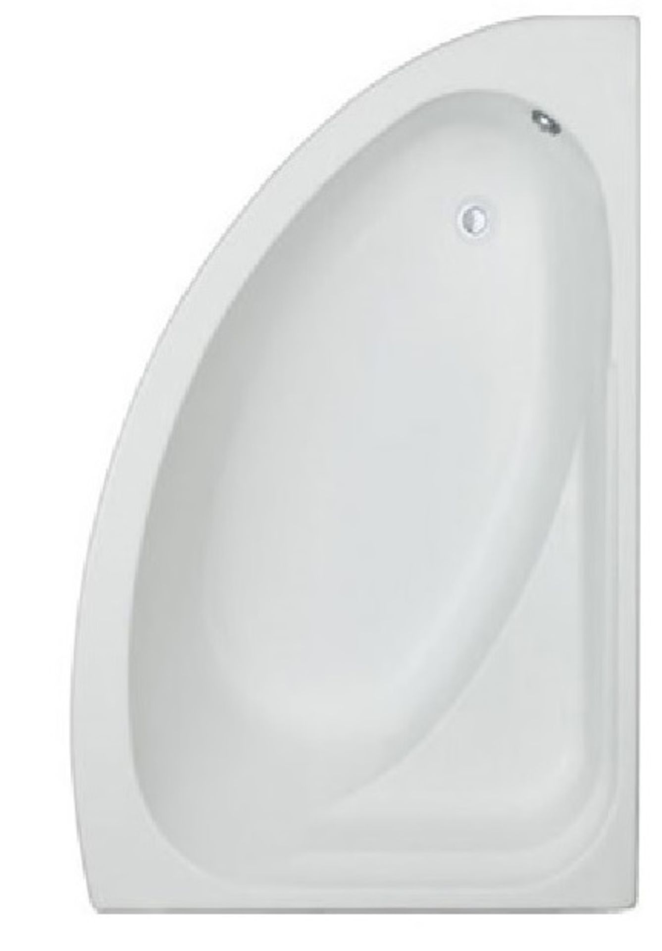 1500x1060 offset RH corner bath with intergrated seat