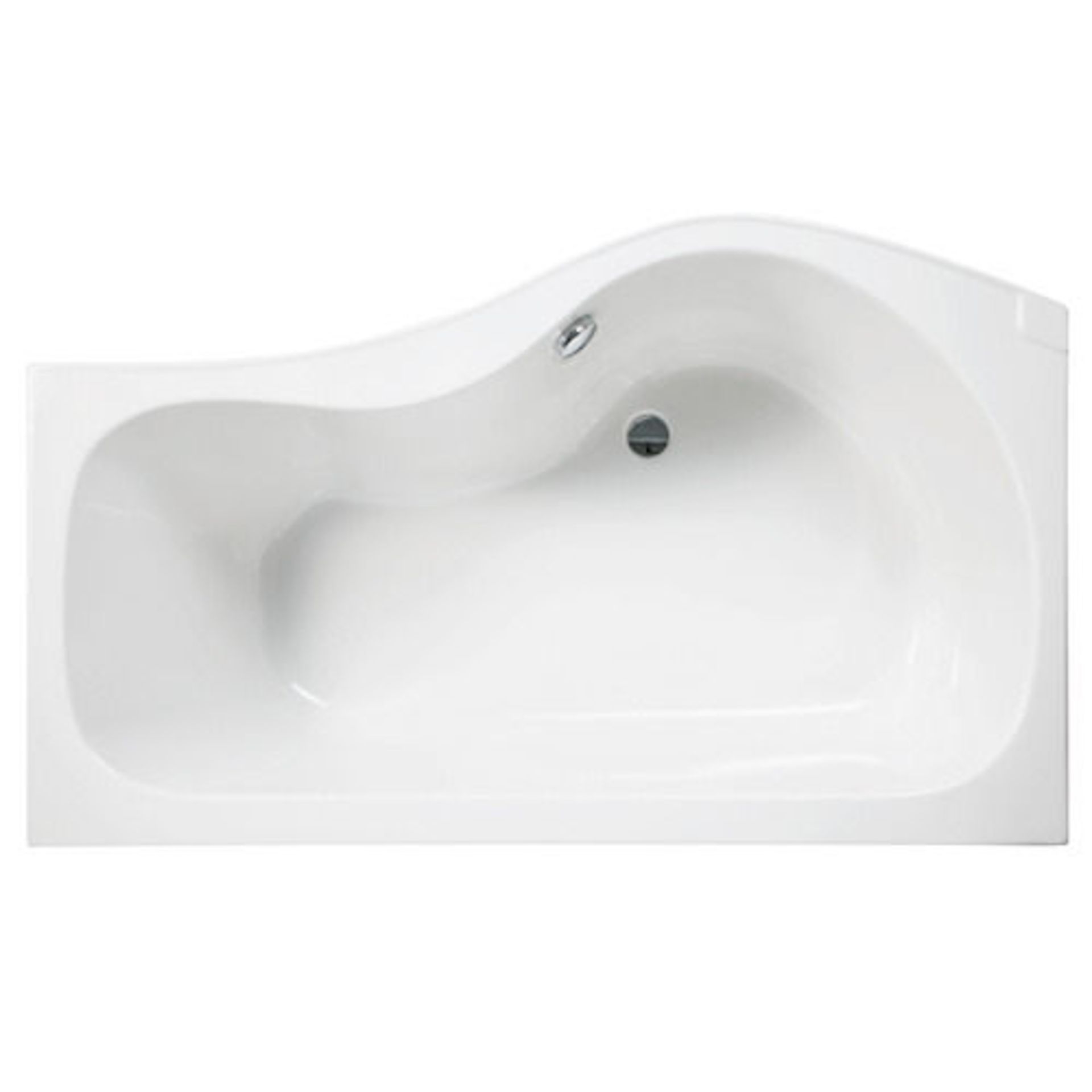 1500 LH P shaped showering bath - RRP £180