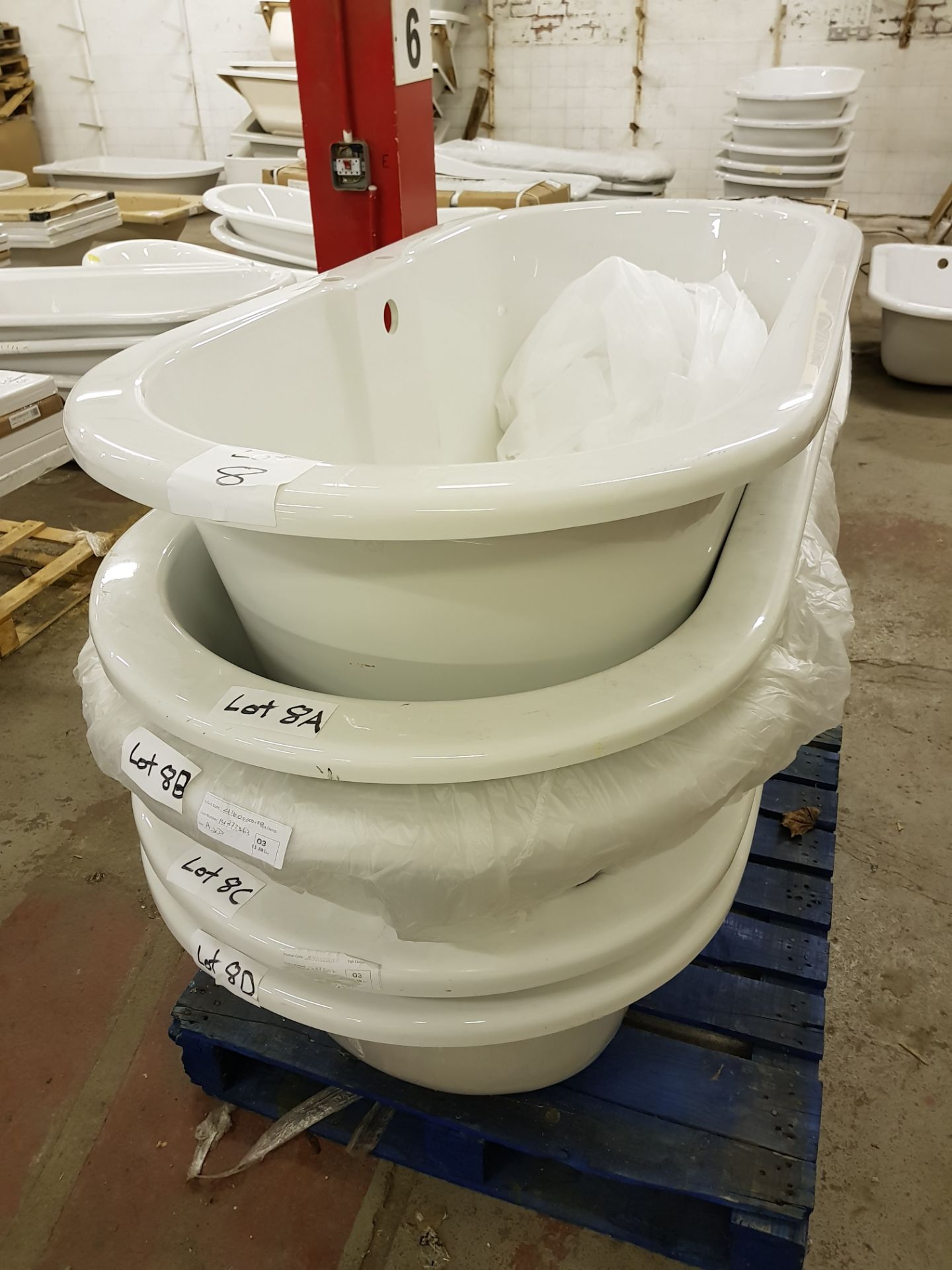 1690x780 double ended roll top bath. - Image 2 of 2