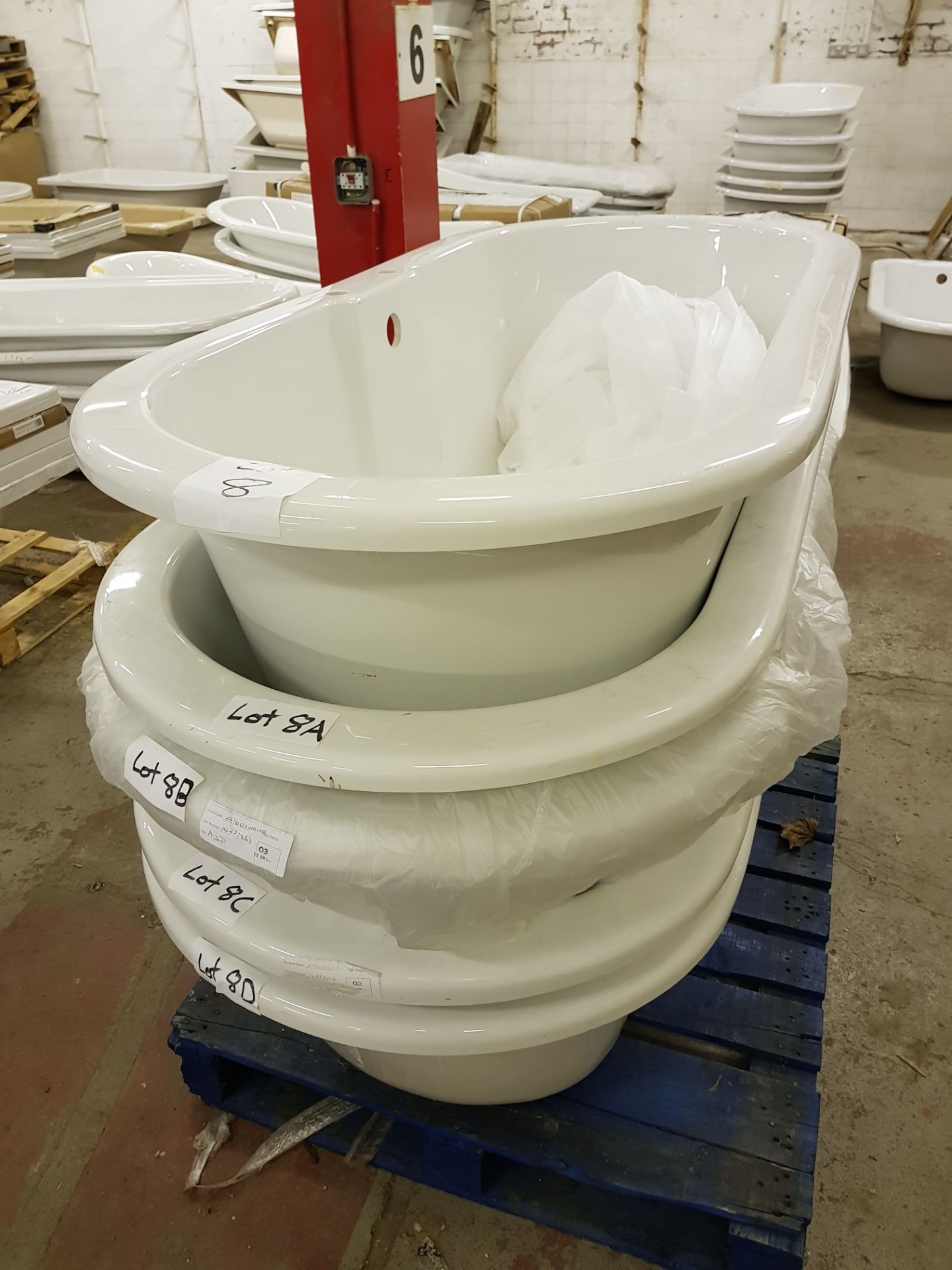 1690x780 double ended roll top bath. - Image 2 of 2