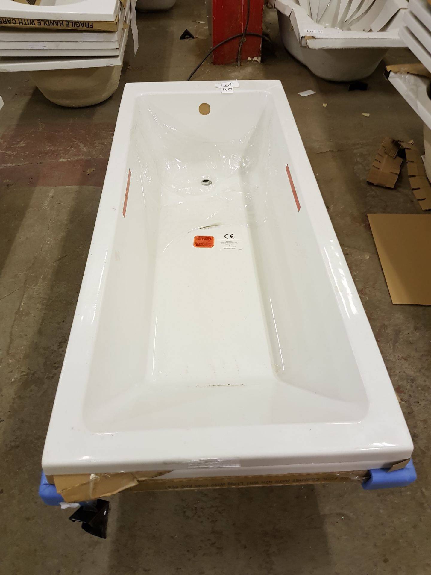 1700x700 single ended watersaving square bath. - Image 2 of 2