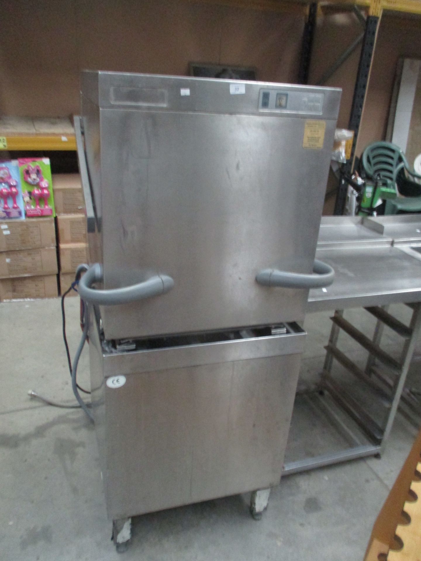 A Winterhalter stainless steel commercial glass washer - 3 phase