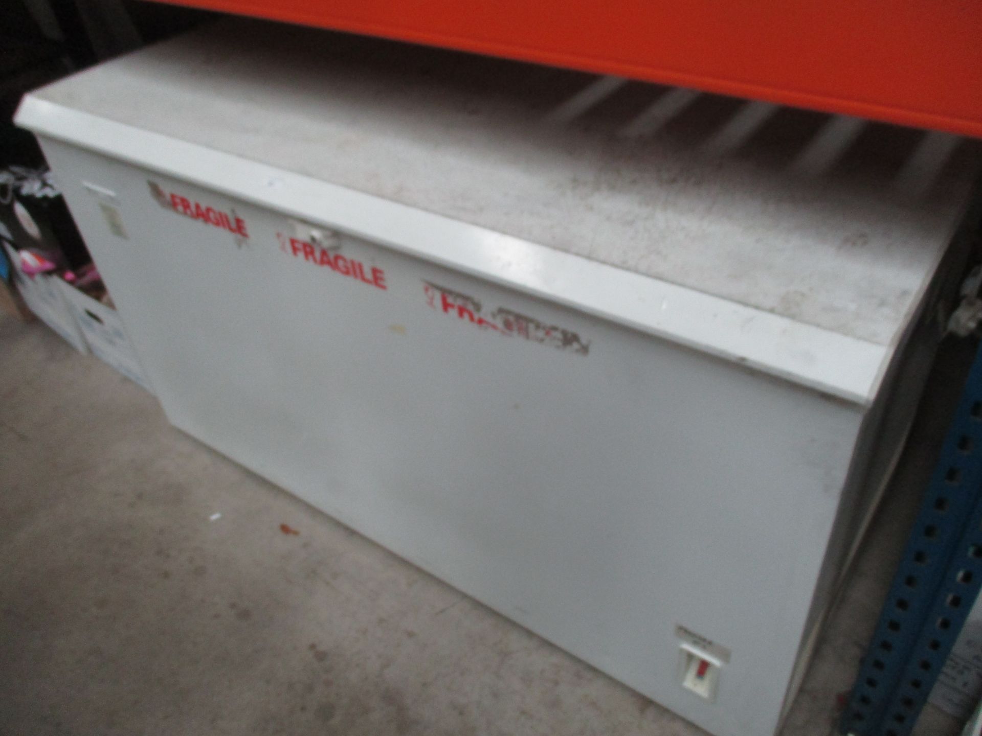 A Gram CF510 white chest freezer