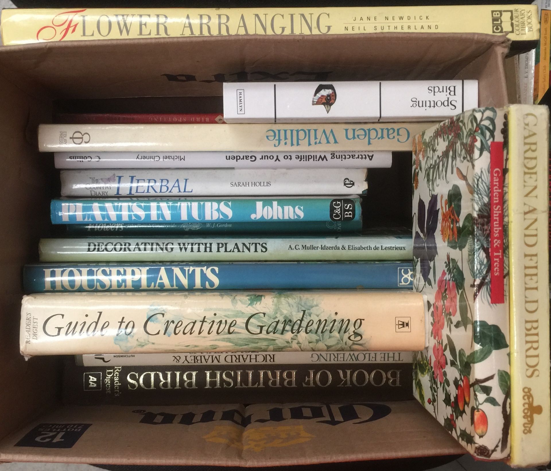 Contents to box - book mainly on birds and plants