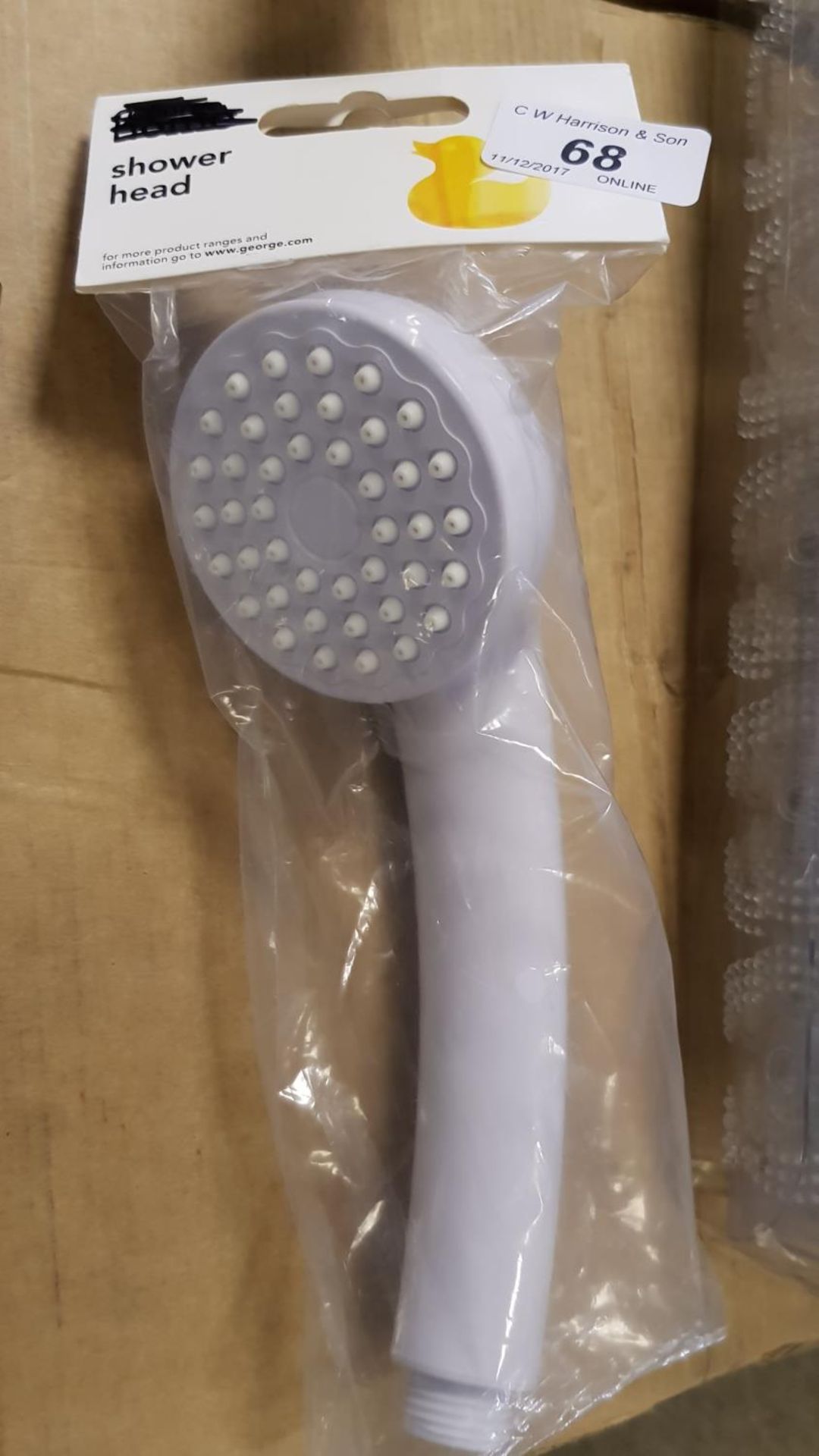 White shower head