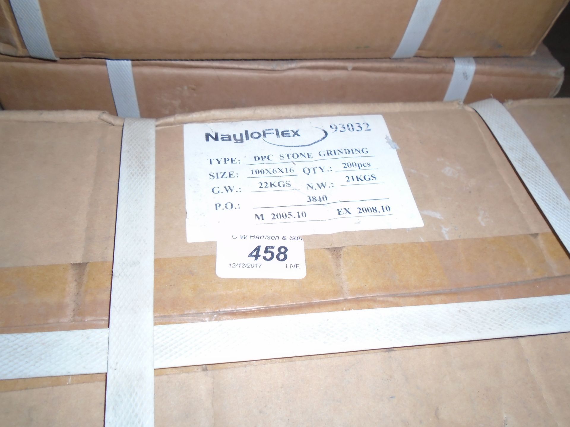 200 x Nayloflex DPC 100 x 6 x 16mm stone cutting discs (1 box - unopened)