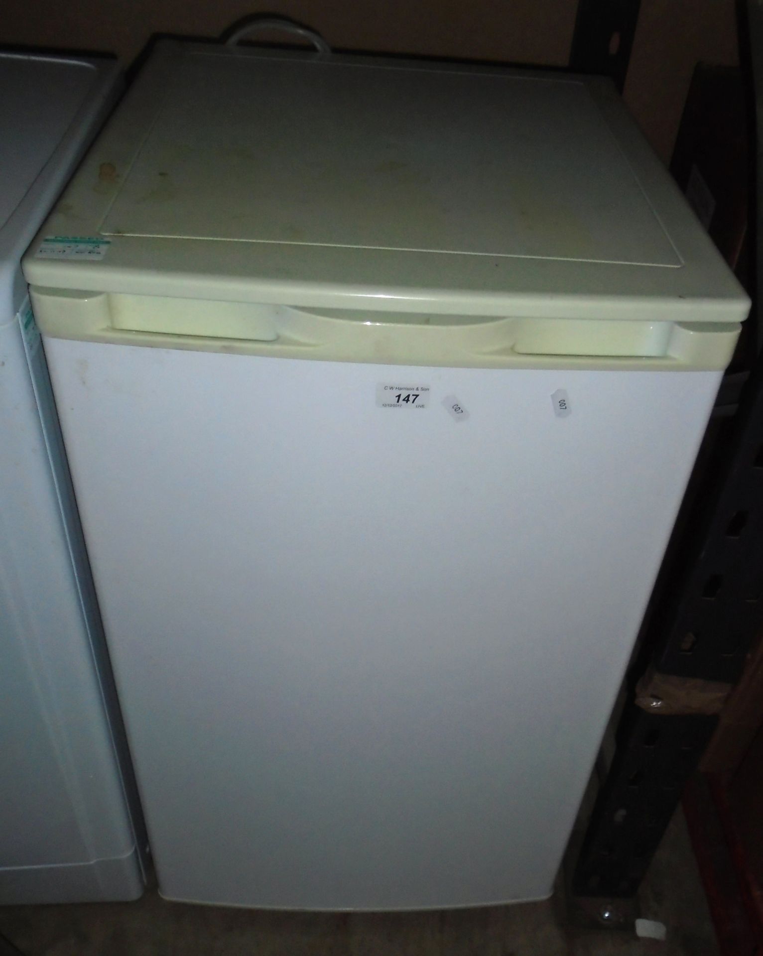 An Argos AAF25084W under counter freezer