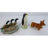 A miniature Beswick Welsh Corgi figurine,