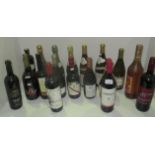 A mixed selection of 18 mainly 75cl/750ml bottles of wines and sherry including a 2002 Medoc,