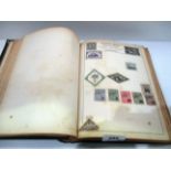 The Movaleaf stamp album and contents - world stamps