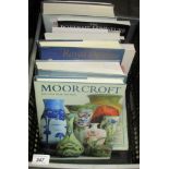 Contents to crate 10 books relating to Antiques and Ceramics - Moorcroft,