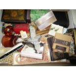 Contents to tray - quantity of assorted costume jewellery including simulated pearls,