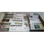 61 x set of Royal Mail Mint stamps and Royal Mail First Day Covers - mainly 1980's