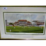Terry Harrison a framed print 'Headingley' 23 x 42cm signed in pencil