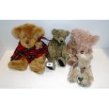 Russ Bears - 4 soft toy teddy bears - 100th Anniversary 'Claridge',