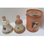 A 75cl Wade porcelain decanter containing Bell's Old Scotch Whisky in presentation case and a 70cl