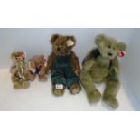 Ty Bears - 4 soft toy teddy bears - 'Belvedere', 'Allura',